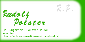 rudolf polster business card